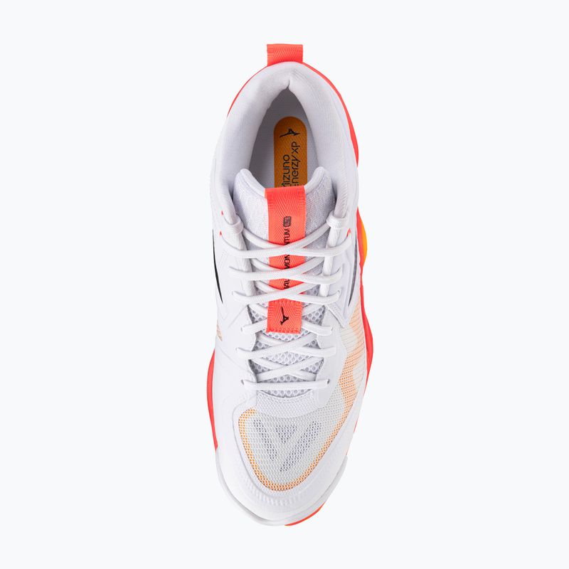 Volleyball shoes Mizuno Wave Momentum Elite Mid white/fiery coral 2/citrus 12
