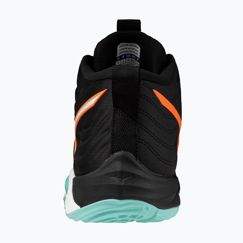 Volleyball shoes Mizuno Wave Momentum Elite Mid black/tangelo/ice green 10