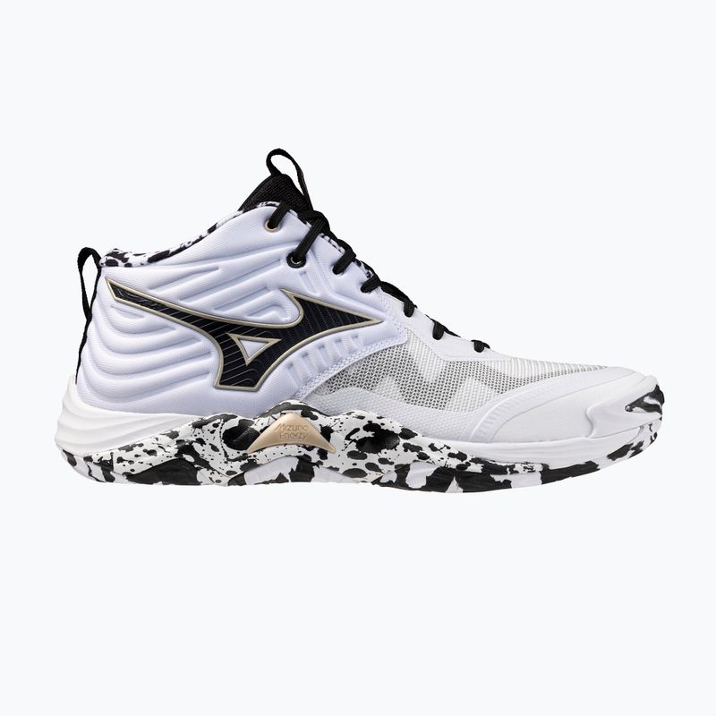 Volleyball shoes Mizuno Wave Momentum Elite Mid white/black/ge gold 8