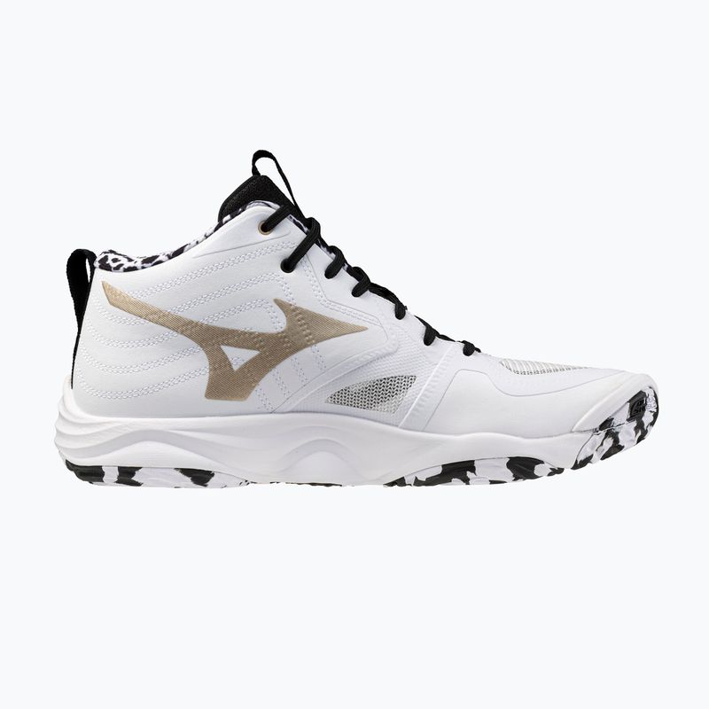 Volleyball shoes Mizuno Wave Momentum Elite Mid white/black/ge gold 9