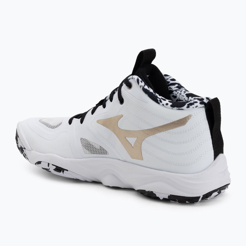 Volleyball shoes Mizuno Wave Momentum Elite Mid white/black/ge gold 3