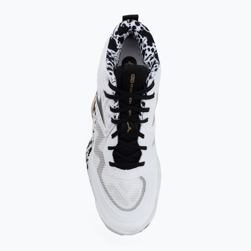 Volleyball shoes Mizuno Wave Momentum Elite Mid white/black/ge gold 5