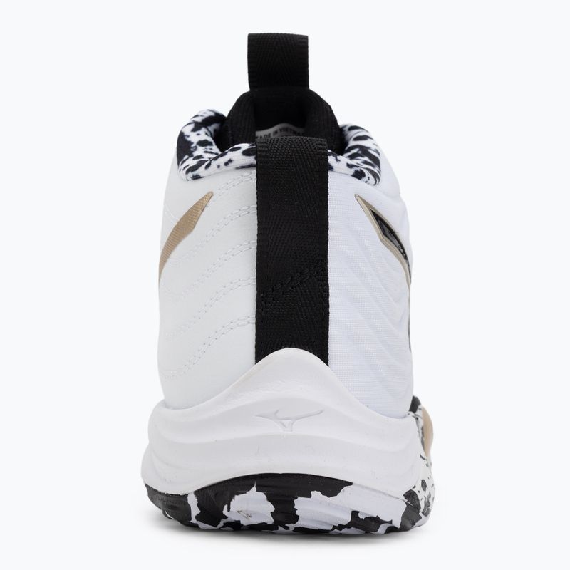 Volleyball shoes Mizuno Wave Momentum Elite Mid white/black/ge gold 6
