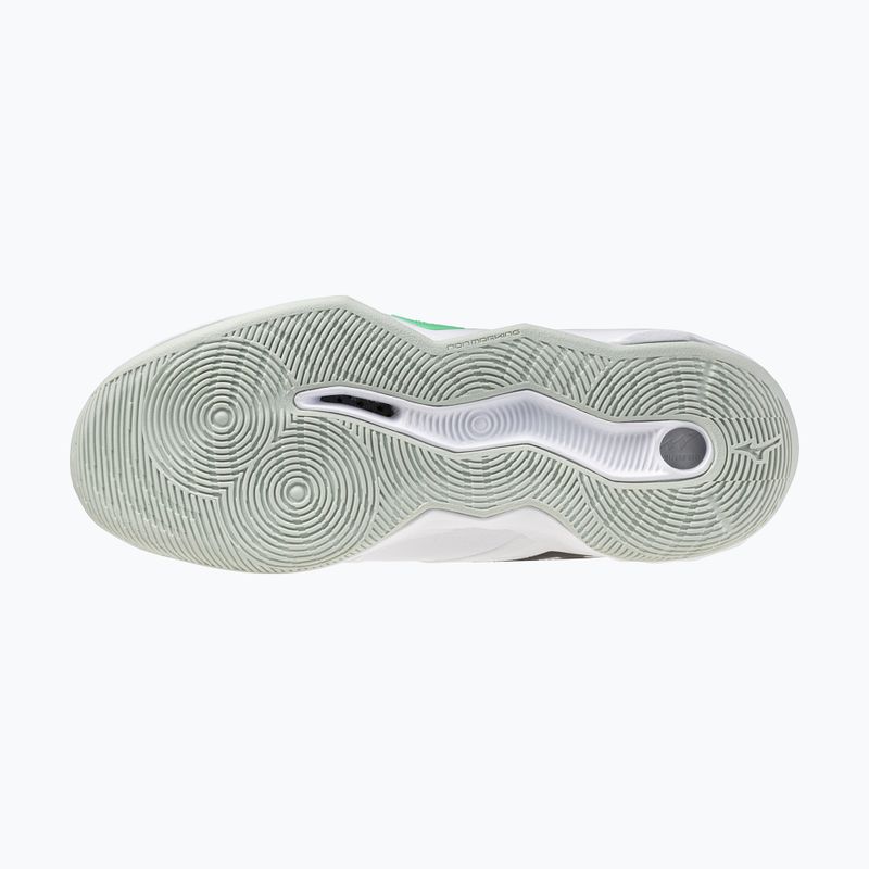 Volleyball shoes Mizuno Wave Momentum Pro Mid white/black/frozen emerald 11
