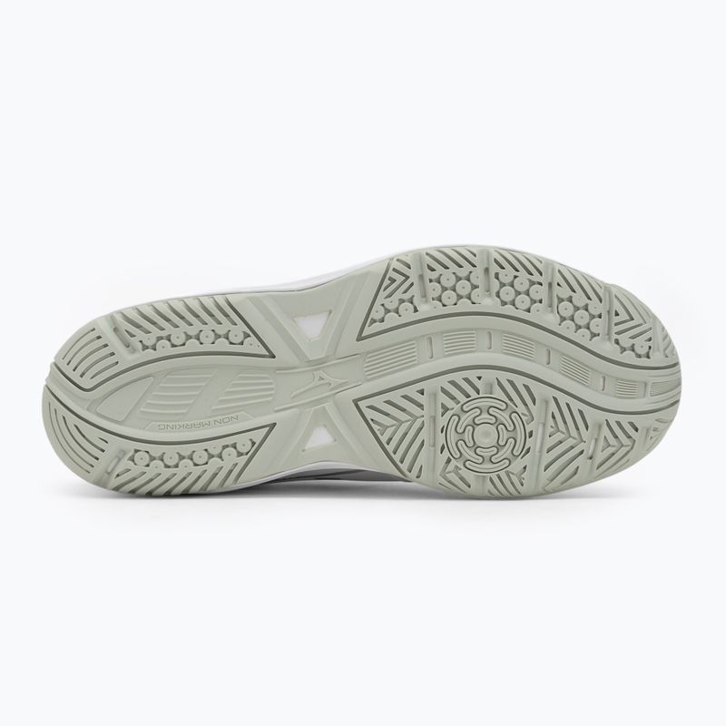 Children's volleyball shoes Mizuno Cyclone Speed 5 white/black/frozen emerald 4