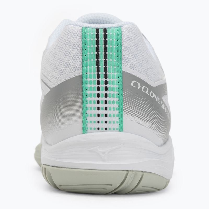 Children's volleyball shoes Mizuno Cyclone Speed 5 white/black/frozen emerald 6