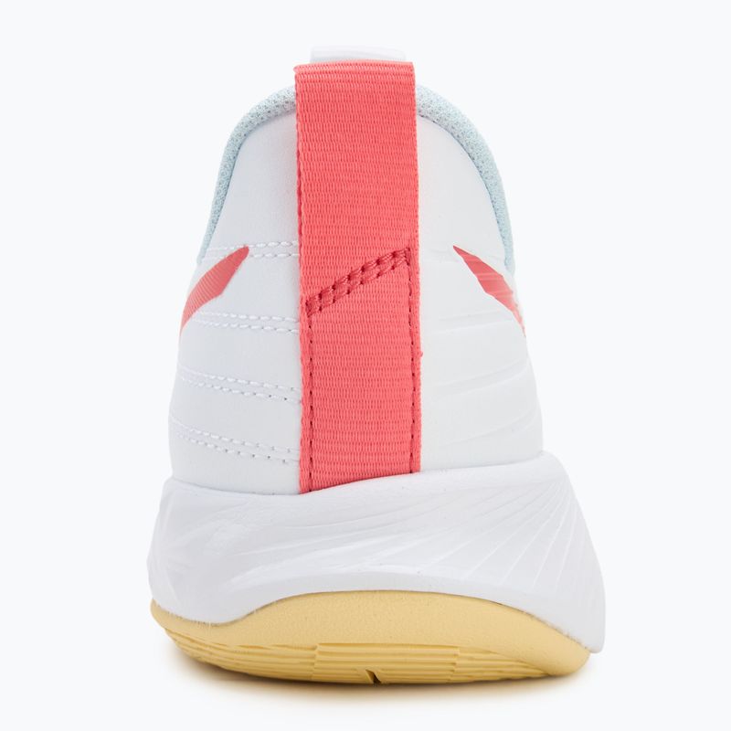 Women's volleyball shoes Mizuno Wave Momentum Pro white/calypso coral/pale banana 6