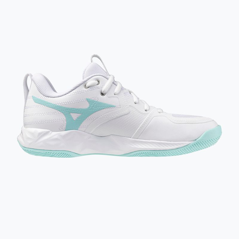 Women's volleyball shoes Mizuno Wave Momentum Pro white/blue tint 2