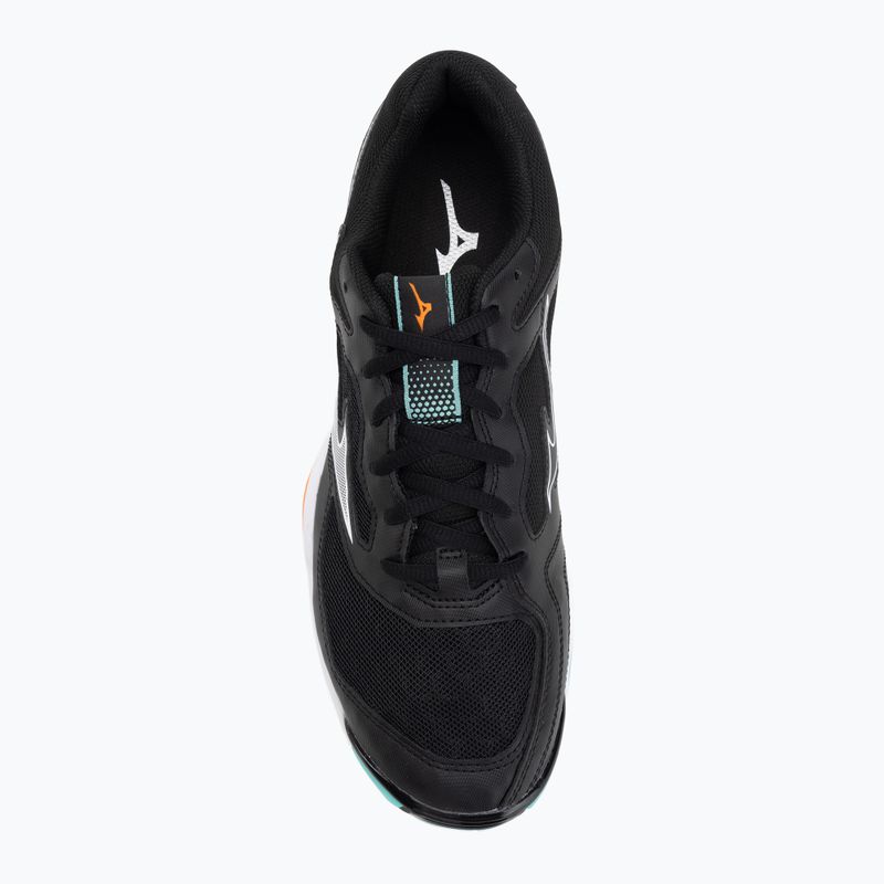Mizuno Wave Phantom 3 handball shoes black/tangelo/ice green 5