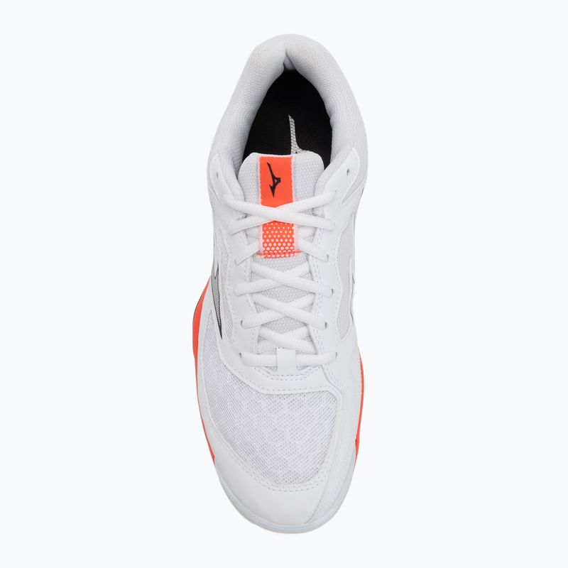 Mizuno Wave Phantom 3 handball shoe white/fiery coral 2/citrus 5