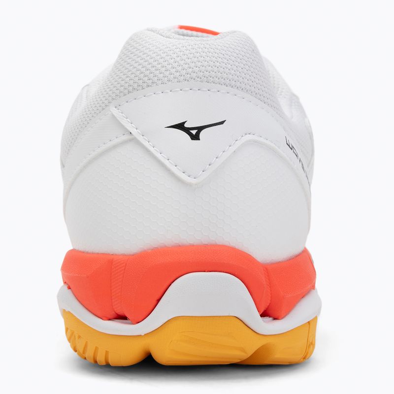 Mizuno Wave Phantom 3 handball shoe white/fiery coral 2/citrus 6