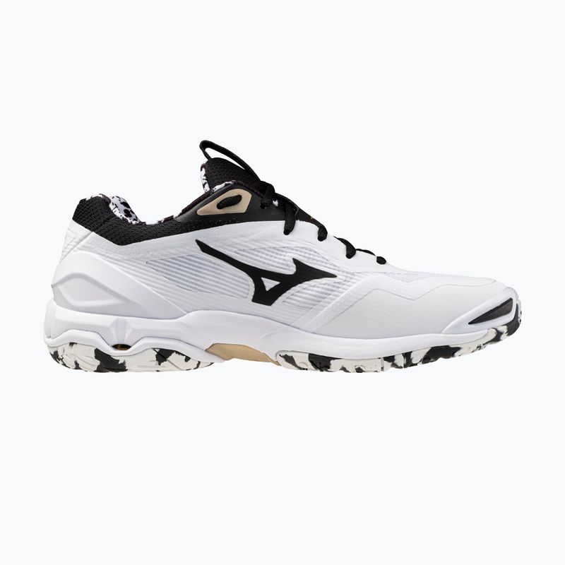 Handball shoes Mizuno Wave Stealth 6 white/black/ge gold 9