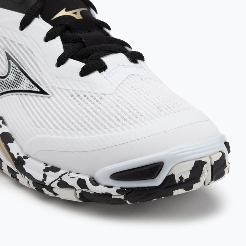 Handball shoes Mizuno Wave Stealth 6 white/black/ge gold 7