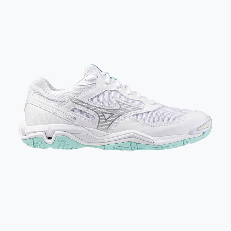 Women's handball shoes Mizuno Wave Phantom 3 white/blue tint
