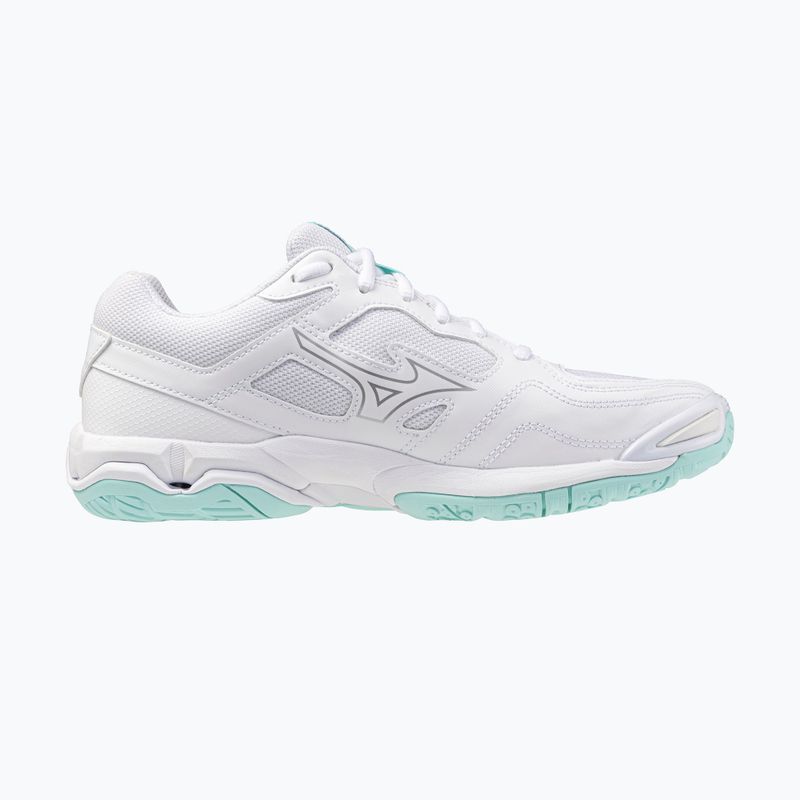 Women's handball shoes Mizuno Wave Phantom 3 white/blue tint 2