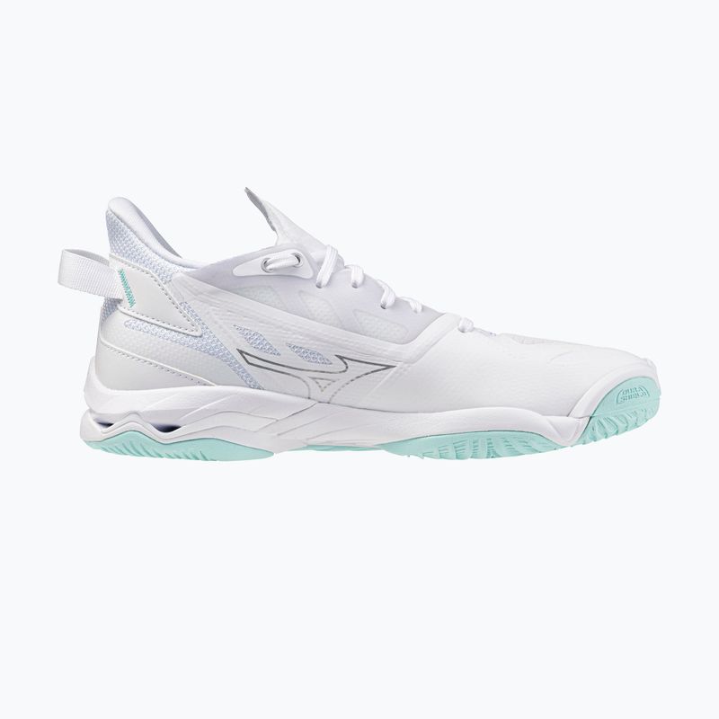 Women's handball shoes Mizuno Wave Mirage 5 white/blue tint 2