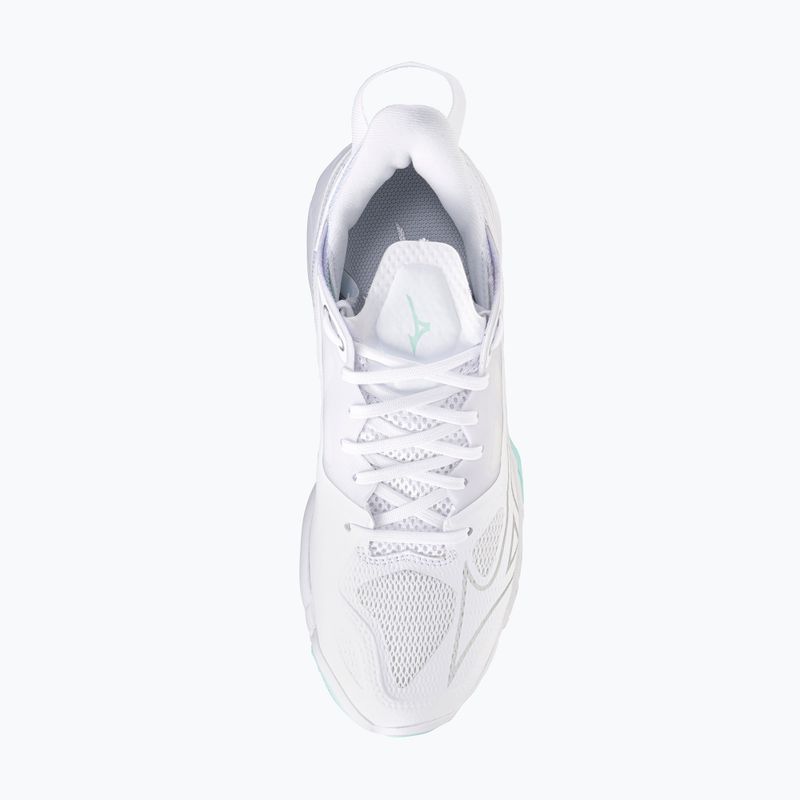 Women's handball shoes Mizuno Wave Mirage 5 white/blue tint 5