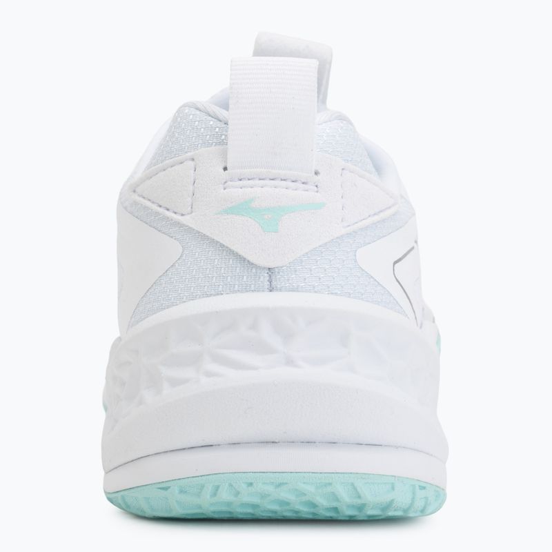 Women's handball shoes Mizuno Wave Stealth Neo 2 white/blue tint 6