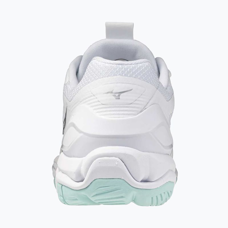 Women's handball shoes Mizuno Wave Stealth 6 white/blue tint 10