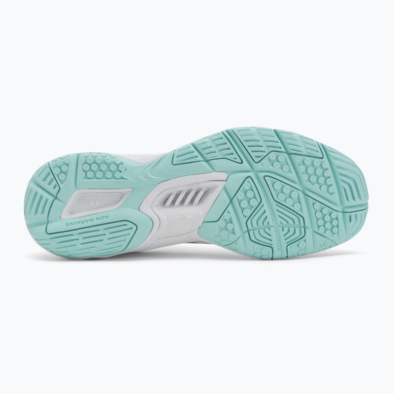 Women's handball shoes Mizuno Wave Stealth 6 white/blue tint 4