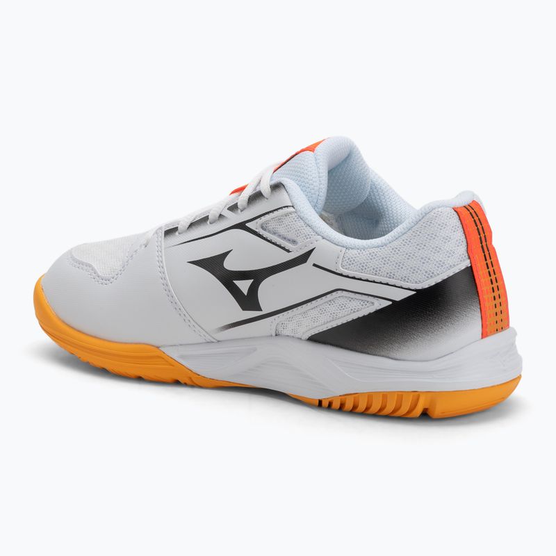 Mizuno Stealth Star 3 white/fiery coral 2/citrus children's shoes 3