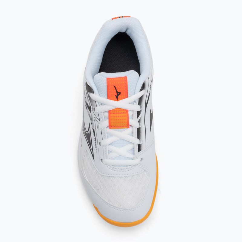 Mizuno Stealth Star 3 white/fiery coral 2/citrus children's shoes 5