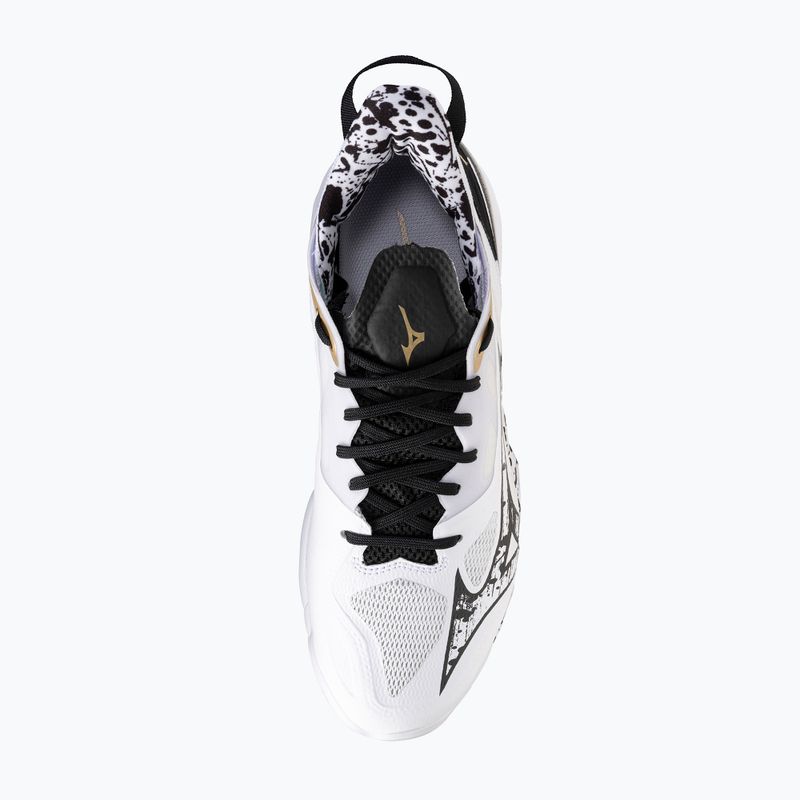 Handball shoes Mizuno Wave Mirage 5 white/black/ge gold 5