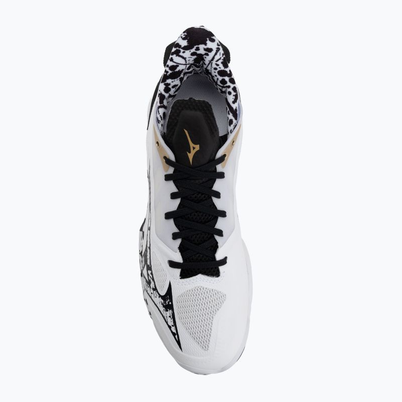 Handball shoes Mizuno Wave Mirage 5 white/black/ge gold 5