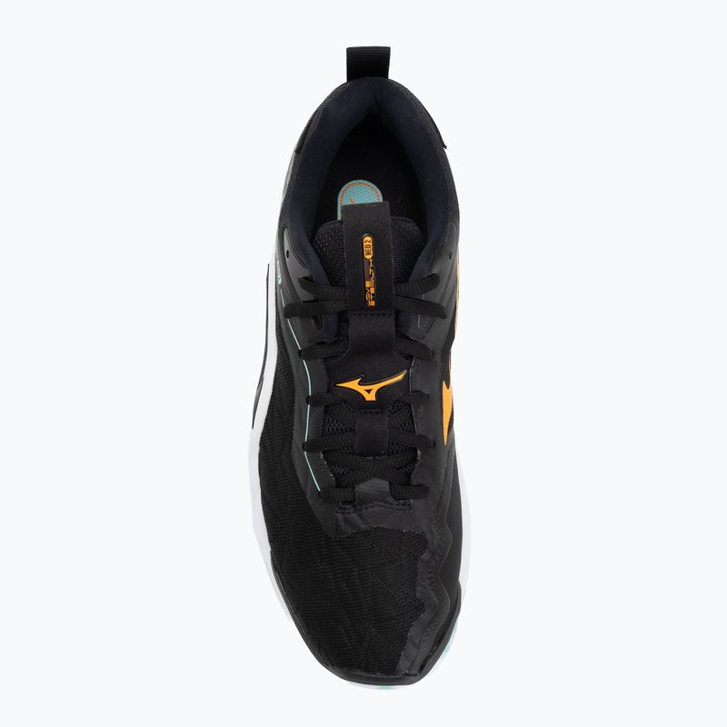 Mizuno Wave Stealth Neo 2 handball shoes black/tangelo/ice green 5