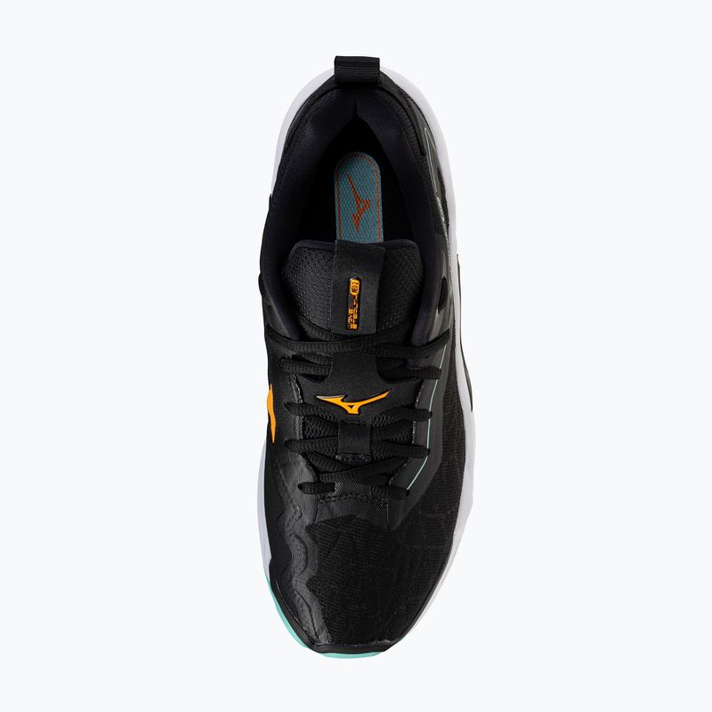 Mizuno Wave Stealth Neo 2 handball shoes black/tangelo/ice green 5