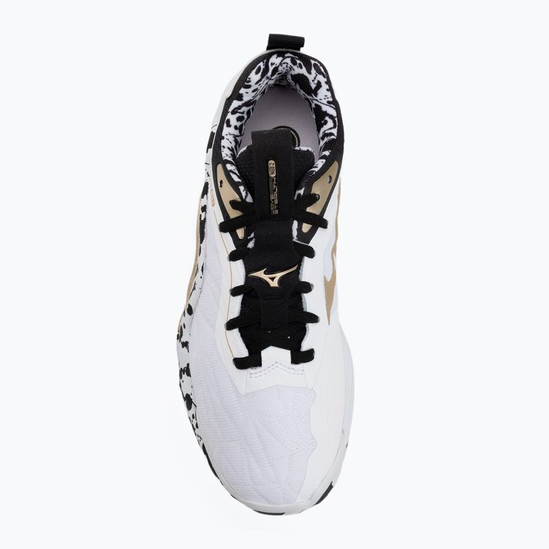 Handball shoes Mizuno Wave Stealth Neo 2 white/black/ge gold 5