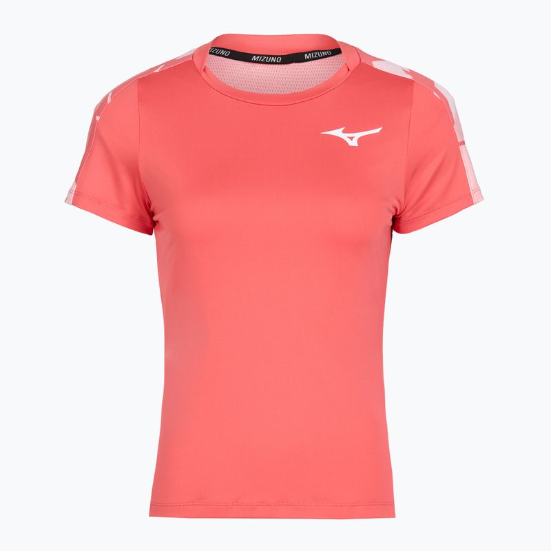 Women's tennis shirt Mizuno Daybreakers Printed calypso coral