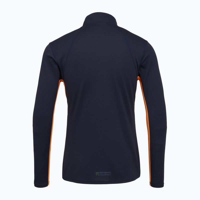 Men's running longsleeve Mizuno Tech Thermal Charge Half Zip baritone blue 2