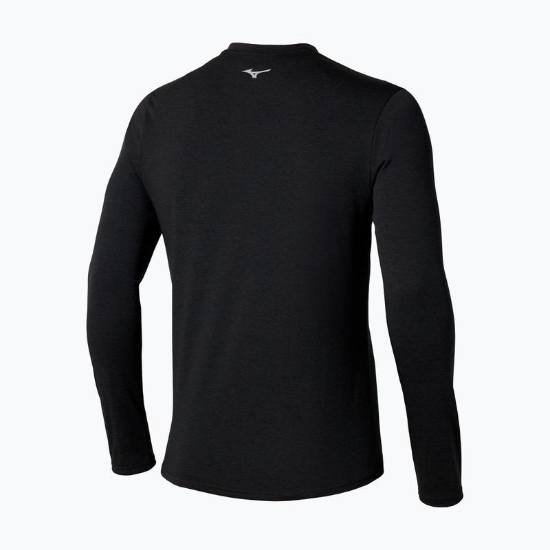 Men's running longsleeve Mizuno Core Impulse Half Zip Tee black 2