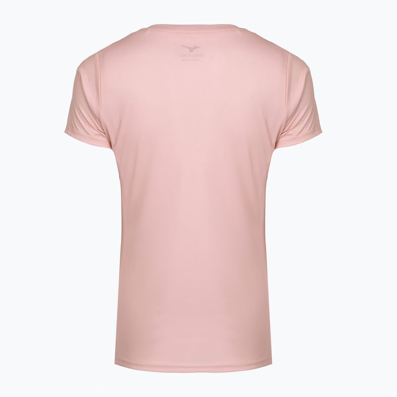 Women's running shirt Mizuno Core Graphic Tee bleached mauve 2
