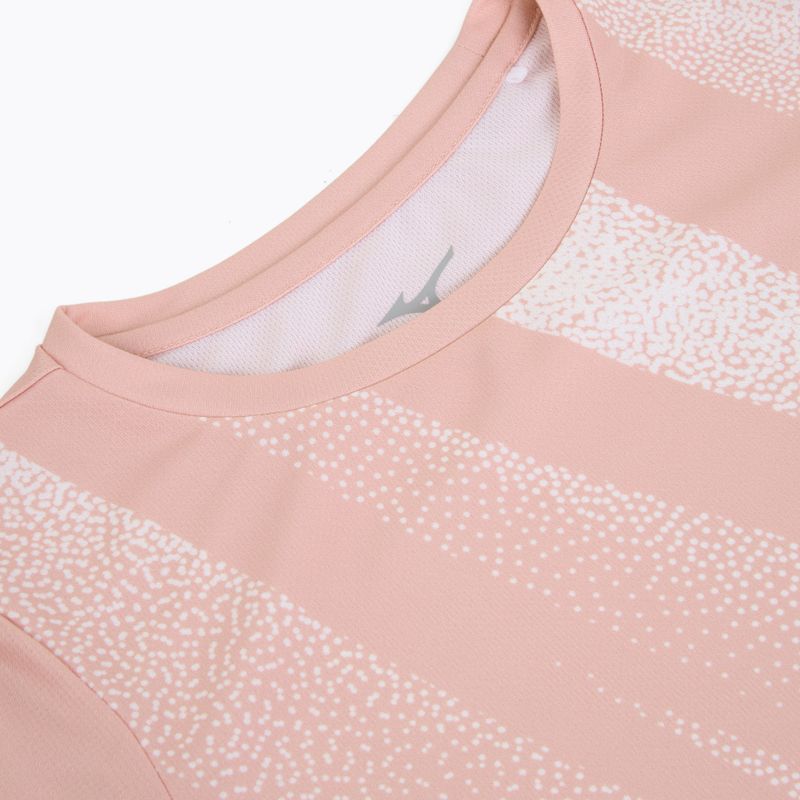 Women's running shirt Mizuno Core Graphic Tee bleached mauve 3