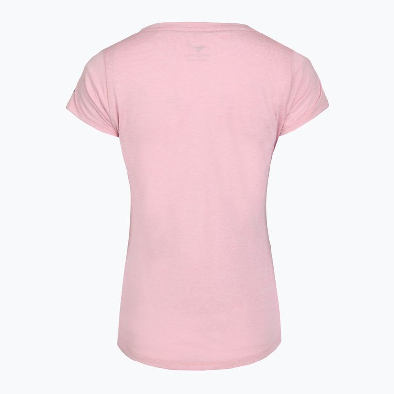 Women's running shirt Mizuno Core Runbird Tee bleached mauve 2