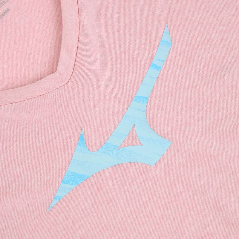Women's running shirt Mizuno Core Runbird Tee bleached mauve 3