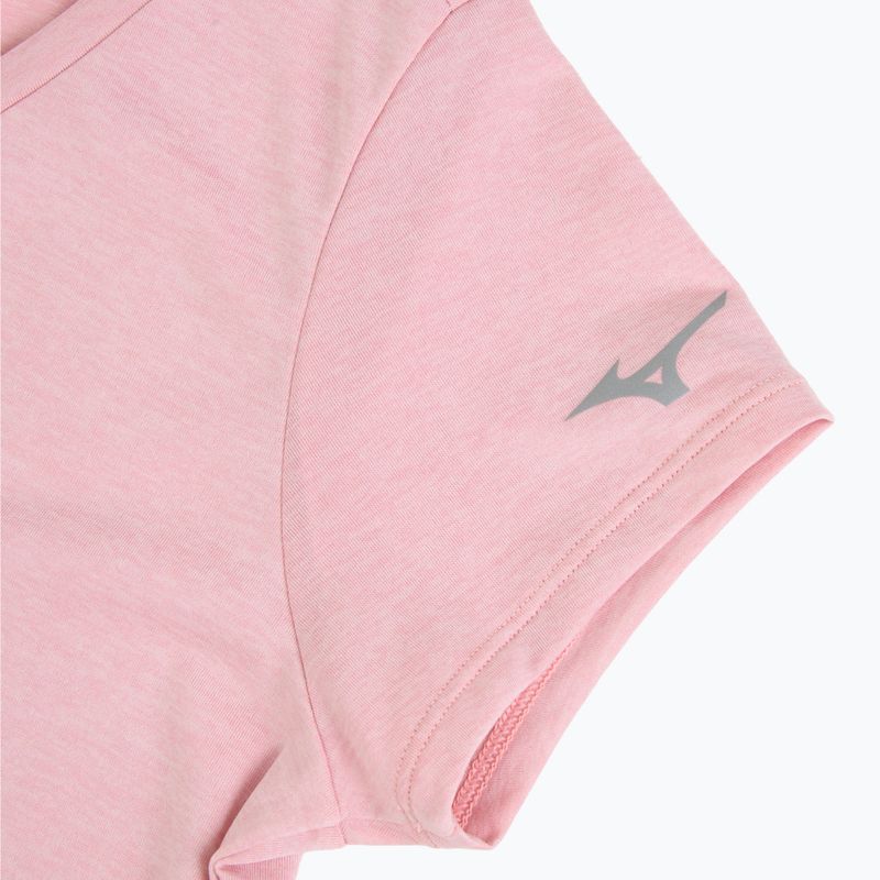 Women's running shirt Mizuno Core Runbird Tee bleached mauve 4