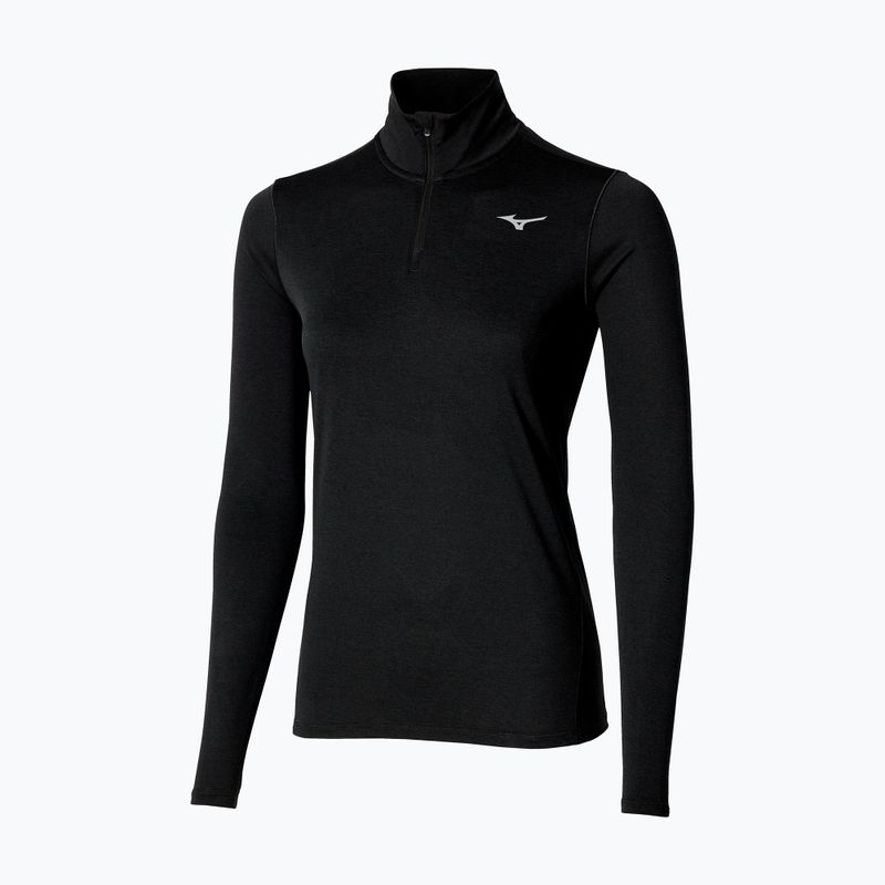 Women's running sweatshirt Mizuno Core Impulse Half Zip Tee black