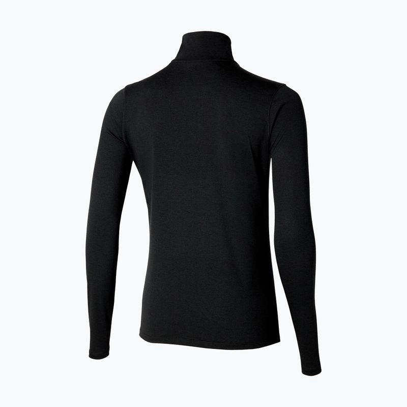 Women's running sweatshirt Mizuno Core Impulse Half Zip Tee black 2