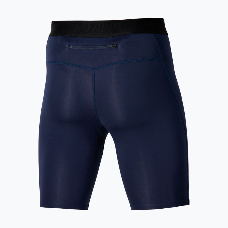 Men's running leggings Mizuno Core Impulse Mid baritone blue 2