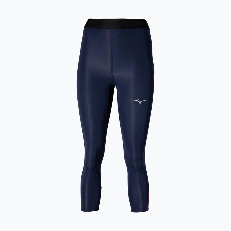 Women's leggings Mizuno Impulse Core 3/4 baritone blue 3