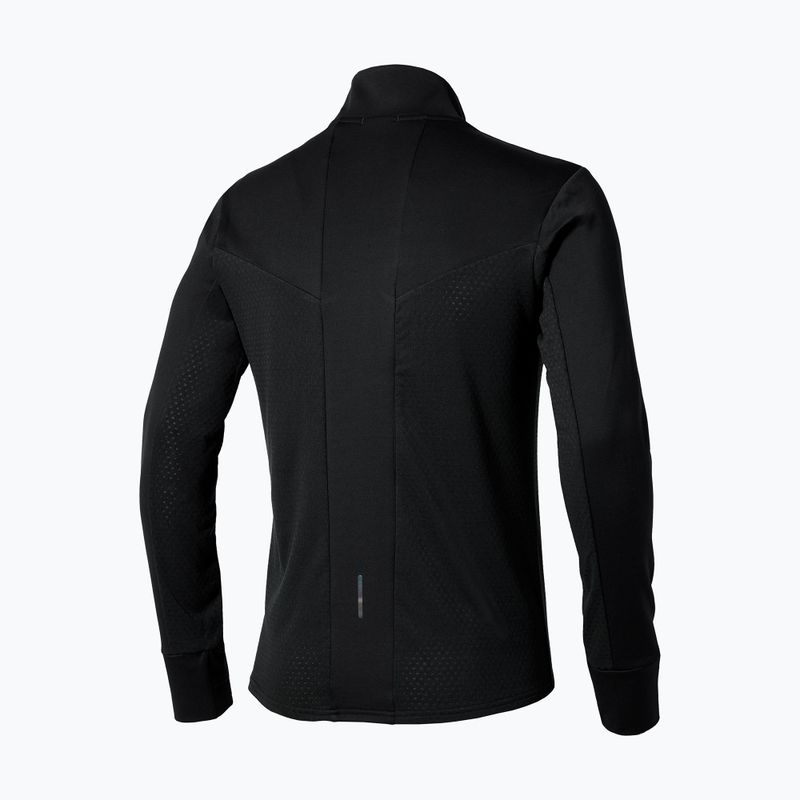 Men's Mizuno Active Warm Half Zip running longsleeve black 2
