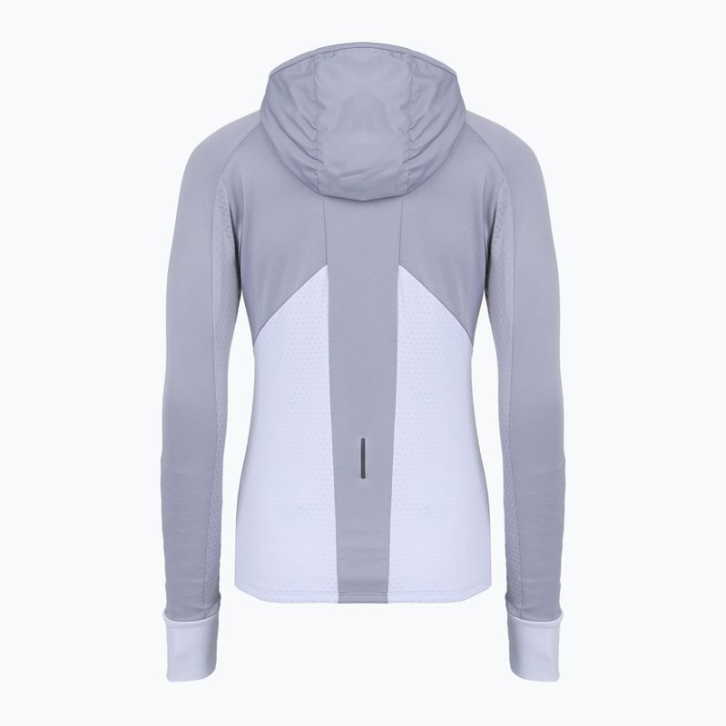 Women's Mizuno Active Warm Hybrid Full Zip Hooded quicksilver running jacket 6