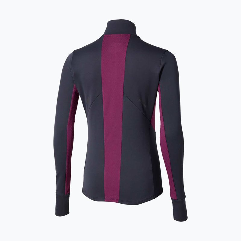 Women's running sweatshirt Mizuno Active Warm Half Zip baritone blue 6