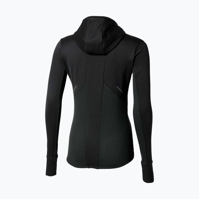 Women's running sweatshirt Mizuno Active Warm Hooded black 2