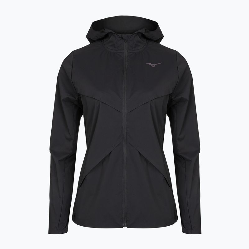 Women's running jacket Mizuno Tech Thermal Charge Hooded black