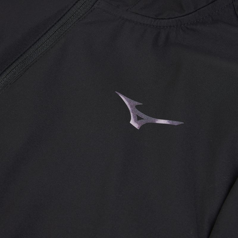 Women's running jacket Mizuno Tech Thermal Charge Hooded black 3