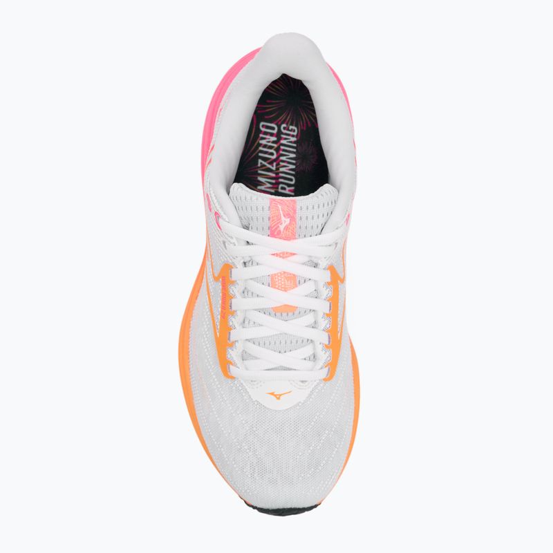Running shoes Mizuno Wave Rider 28 white/tang orange/pink tetra 5